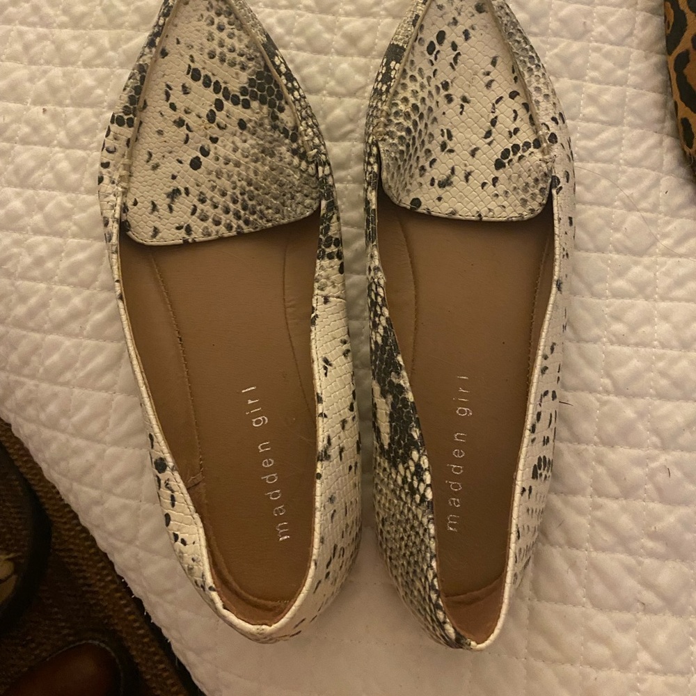 Madden girl snakeskin shoes